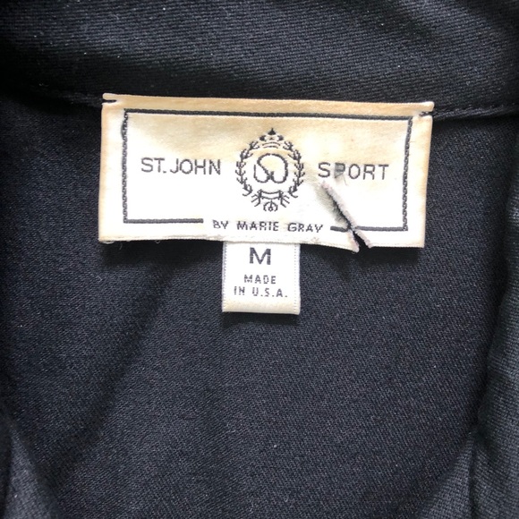 SALE🔥🔥ST.JOHN SPORT Black Bomber Jacket (Med) - Picture 7 of 8